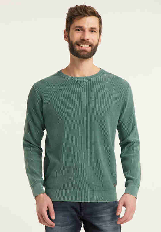 Sweater Style Emil C Washed, Grün, model