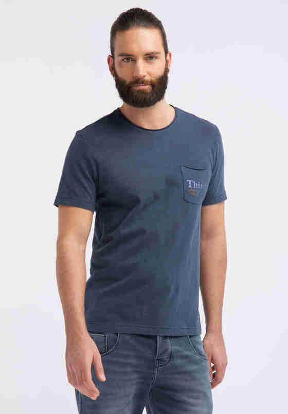 T-Shirt C-Neck Tee, Blau, model