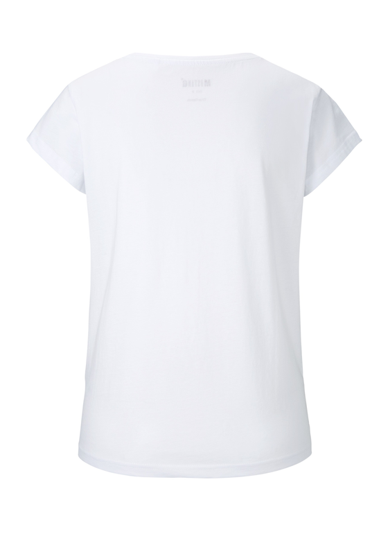 T-Shirt Logoshirt, Weiß, bueste