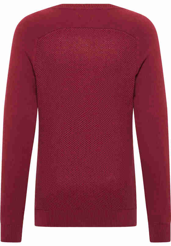 Sweater Style Emil C Henley, Rot, bueste
