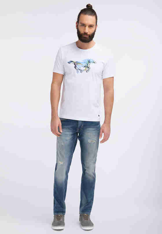 T-Shirt Photoprint Shirt, Weiß, model