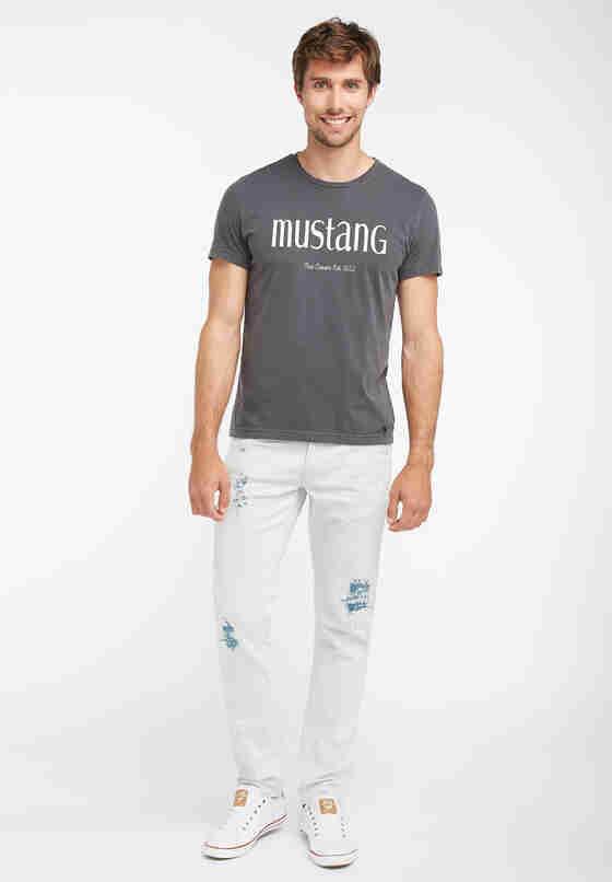T-Shirt Label-Shirt, Grau, model