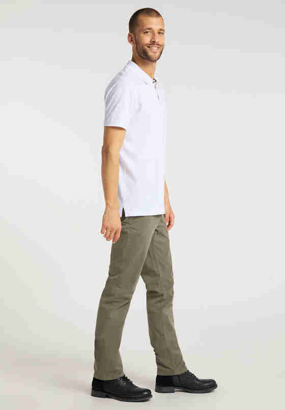 T-Shirt Poloshirt, Weiß, model