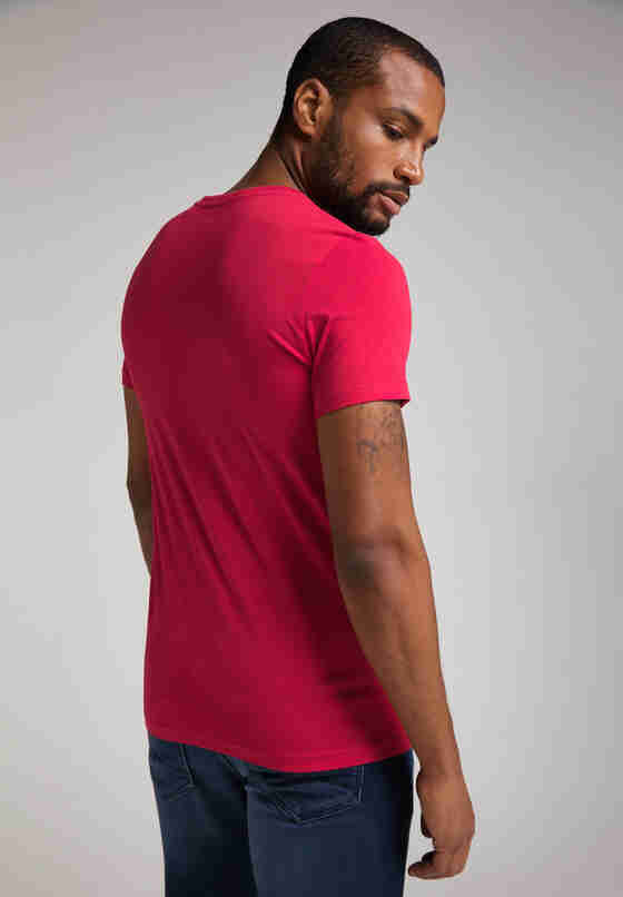 T-Shirt Style Aaron C Print, Rot, model