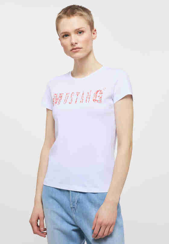 T-Shirt Style Alexia C Logo, Weiß, model