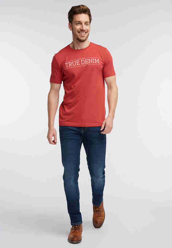 T-Shirt Print-Shirt, Rot, model